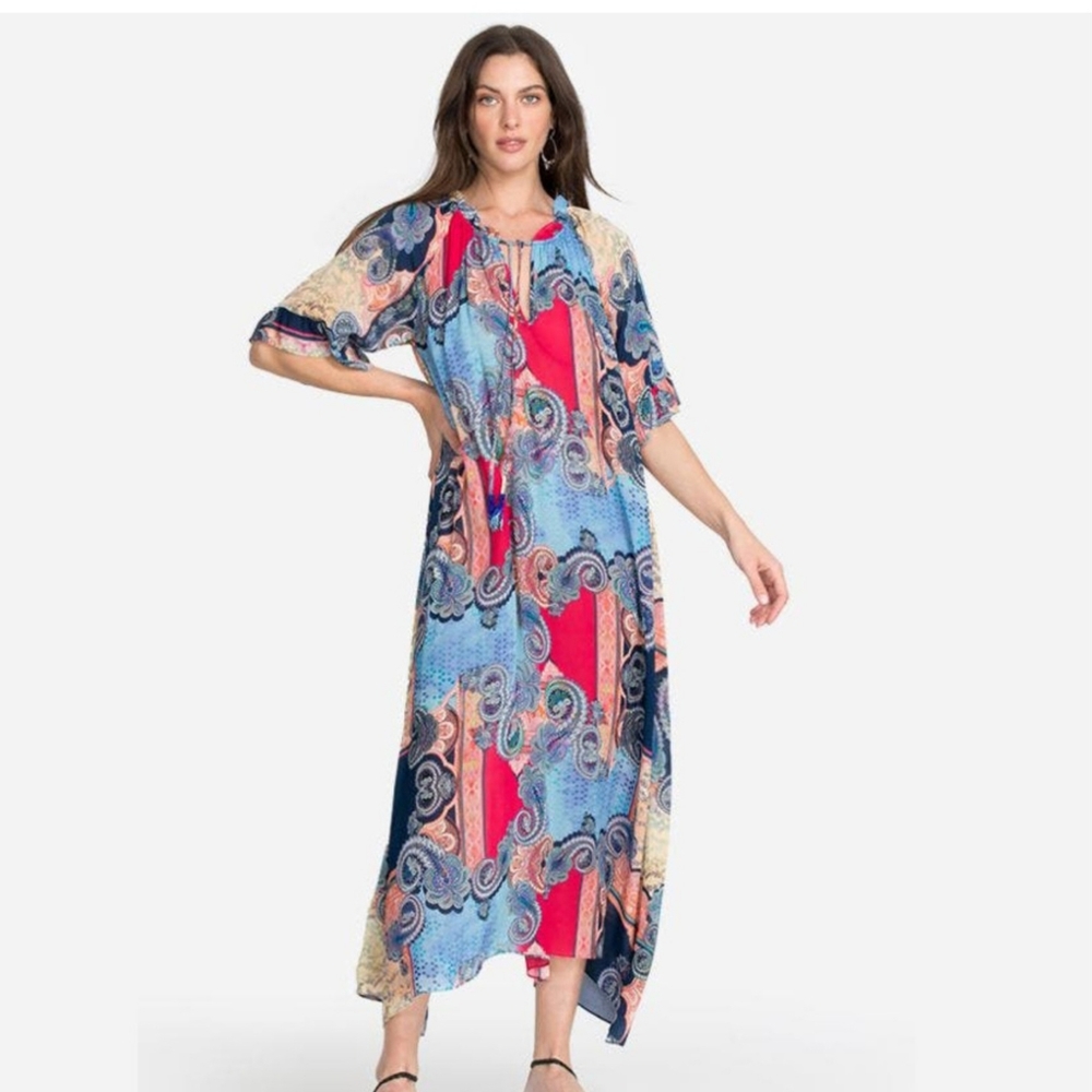 Johnny Was Cordelia Easy Midi Dress Women's L